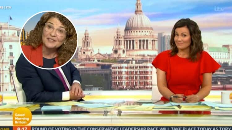 Susanna Reid clashed with a government minister this morning.